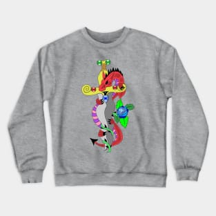 Red dragon and dagger Crewneck Sweatshirt